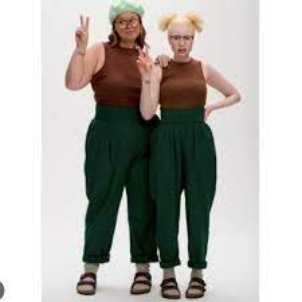 lucy and yak green Alexa Trousers